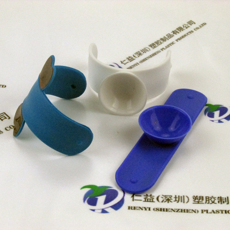 廠家生產硅膠卡套手機支架 U型魔力3M卡貼手機支架